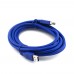Кабель USB 3.0 AM - AF OD6mm синий 3m